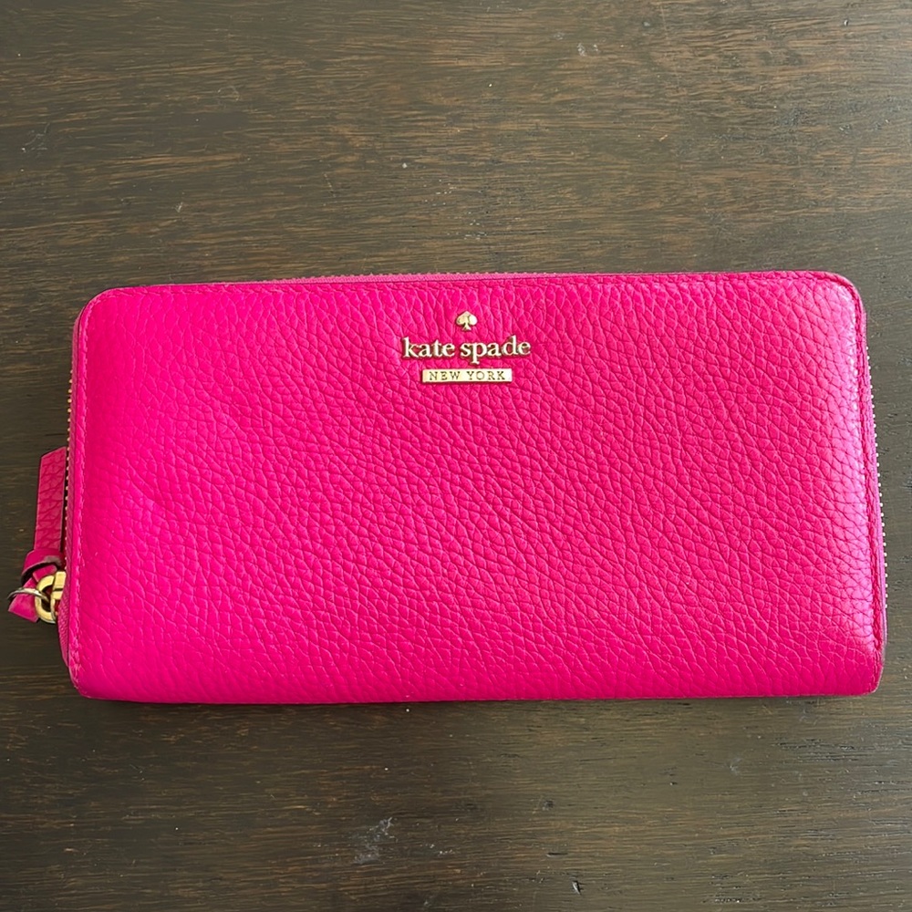 Kate Spade Hot Pink Large Wallet